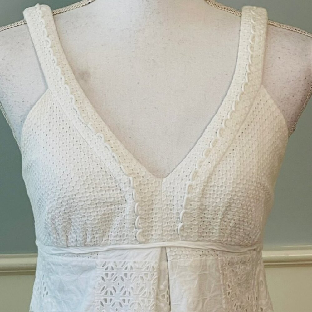 Lilly Pulitzer White Eyelet Patchwork Shift Sundr… - image 2